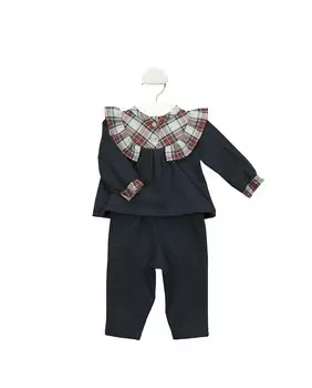 Двойной комплект для девочки темно-синего цвета BABID, темно-синий