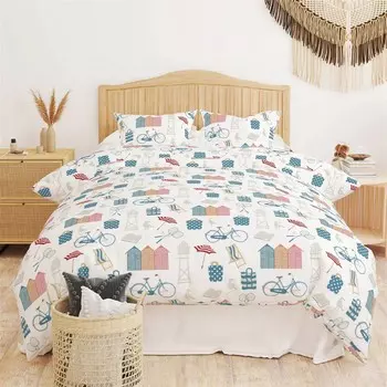 Двойной комплект пододеяльников Evidea Soft Littoral - разноцветный