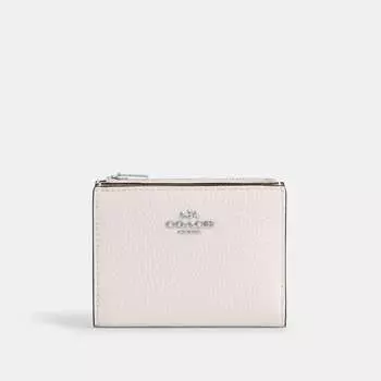 Двойной кошелек Coach Outlet, цвет Silver/Chalk