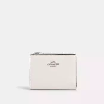 Двойной кошелек Coach Outlet, цвет Silver/Chalk