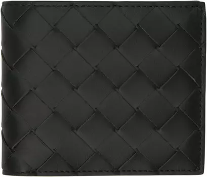 Двойной кошелек Intrecciato цвета хаки Bottega Veneta, Rainbow