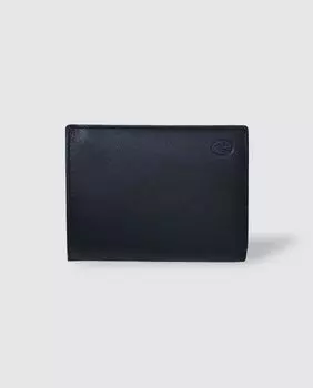 Двойной кошелек из черной кожи El Potro, черный