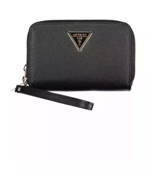 Двойной кошелек на молнии Guess, черный