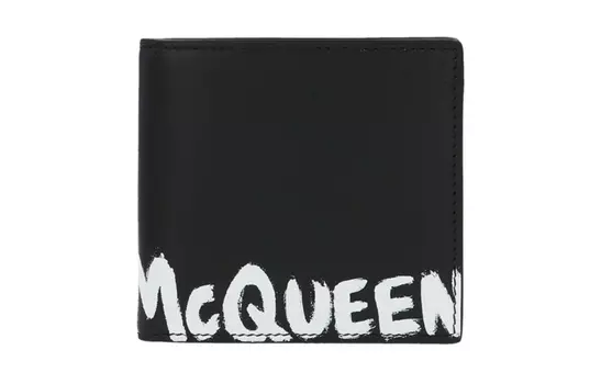 Двойной кошелек с логотипом граффити Alexander McQueen