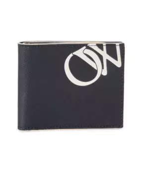 Двойной кошелек S с логотипом природы Off White, черный