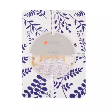 Двойной пододеяльник Evidea Soft Carya - экрю/синий