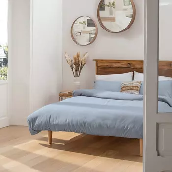 Двойной пододеяльник мягкой пряжи микрофибры Amo Lacasa, голубой