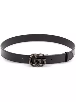 Двойной ремень G Gucci, черный