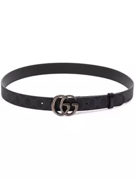 Двойной ремень G Gucci, черный