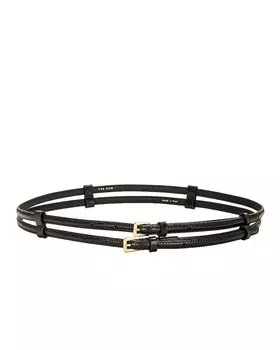 Двойной ремень The Row, цвет Black SHG