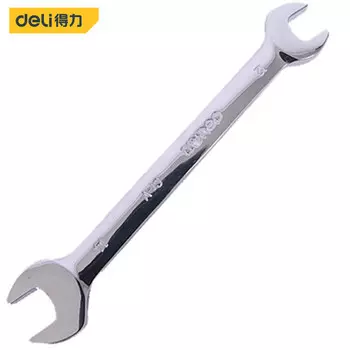 Двойной рожковый ключ для зеркала Deli 17x19 мм, двусторонний ключ DL161719