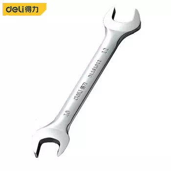 Двойной рожковый ключ для зеркала Deli, вилка для ремонта автомобилей промышленного класса, фиксированный ключ 11x13 мм DL161113