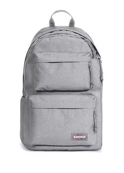 Двойной серый женский рюкзак с мягкой подкладкой Eastpak