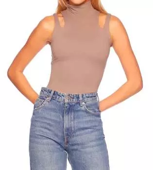 Двойной топ-топ с имитацией бретелей в цвете Coco Susana Monaco