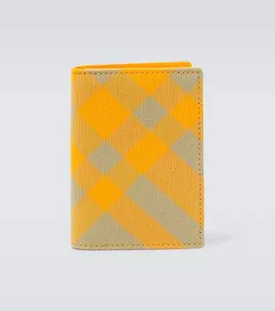 Двойной визитница в клетку Burberry, мультиколор