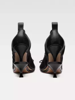 Двойные балетки Jacquemus, черный