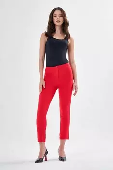 Двойные брюки цвета фуксии Mizalle