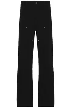 Двойные брюки до колена Carhartt Wip, цвет Black Rinsed