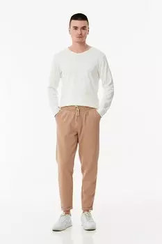 Двойные брюки с эластичной резинкой на талии Fullamoda, персик