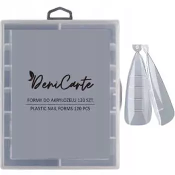 Двойные формы для акрилового геля Flexygel Stiletto, 120 шт. Deni Carte