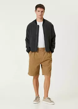 Двойные плиссированные бермуды Sunflower, хаки