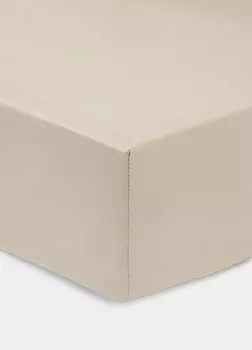Двойные простыни из чистого хлопкового атласа Croff, бежевый