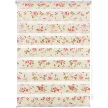 Двойные рулонные шторы для дома «Цветы», светозащита, экран для конфиденциальности, защита от бликов, без сверления, свободно висящие, фиксированного размера, с цветами, цветочные, с принтом, розы Home Affaire, красный