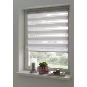 Двойные рулонные шторы my home «Ролелетные шторы с зажимом Duo», светозащита, экран для конфиденциальности, без сверления, свободно висит, предварительно смонтирован на монтажной рейке, цвет hellgrau