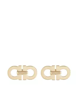 Двойные серьги Ганчини Ferragamo, золотой
