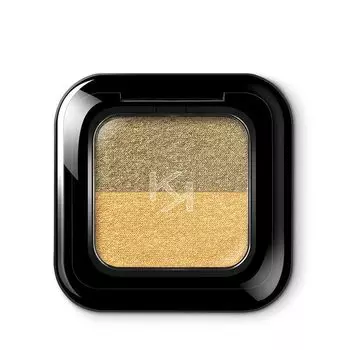 Двойные тени для век 05 холодный золотой/дерзкий золотой, 2,5 г Kiko Milano New bright duo eyeshadow