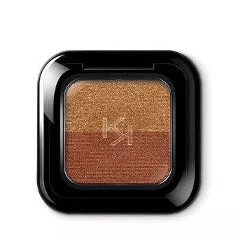 Двойные тени для век 14 оранжевый золотой/медный, 2,5 г Kiko Milano New bright duo eyeshadow