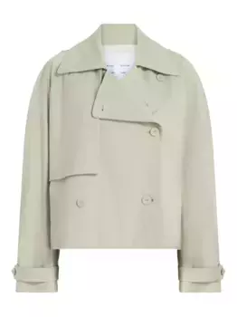 Двубортная куртка асимметричного кроя Proenza Schouler White Label, зеленый