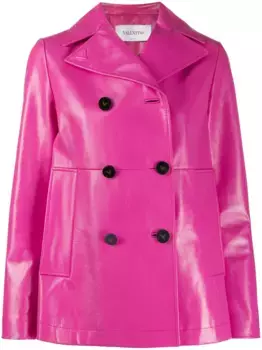 Двубортная куртка VALENTINO GARAVANI, розовый