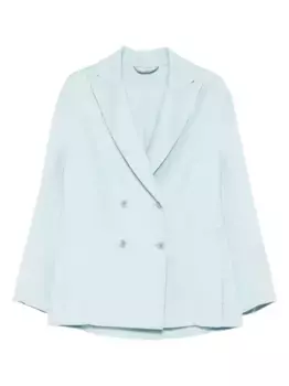 Двубортная шерстяная куртка Ermanno Scervino, синий