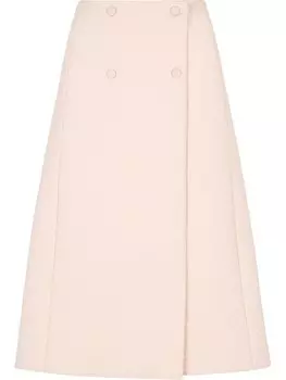 Двубортная юбка А-силуэта FENDI, розовый