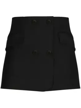 Двубортная юбка мини DOLCE & GABBANA, черный
