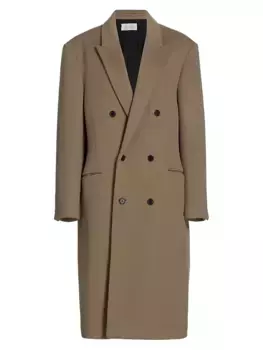 Двубортное кашемировое пальто Anderson The Row, цвет dirt brown