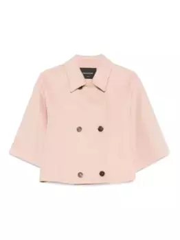 Двубортное короткое пальто Fabiana Filippi, розовый