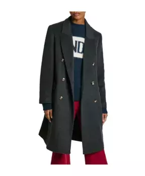 Двубортное пальто Beth Pepe Jeans, серый