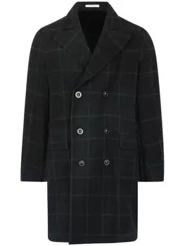 Двубортное пальто Boglioli, зеленый