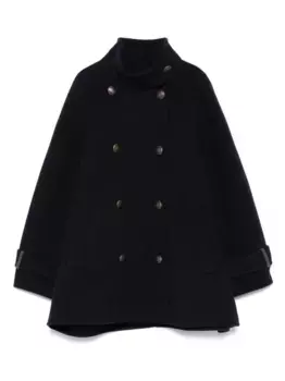 Двубортное пальто Brunello Cucinelli, синий