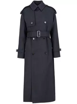 Двубортное пальто Burberry, серый