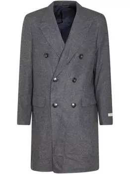 Двубортное пальто Canali, серый
