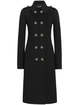 Двубортное пальто DOLCE & GABBANA, черный