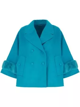 Двубортное пальто Ermanno Scervino, синий