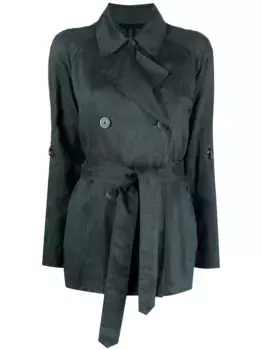 Двубортное пальто Fay, синий