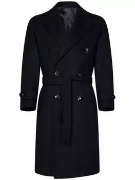 Двубортное пальто FRANZESE COLLECTION, синий