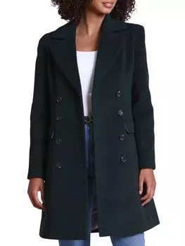 Двубортное пальто из смесовой шерсти Avec Les Filles, цвет Pine