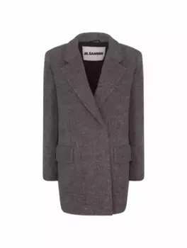 Двубортное пальто Jil Sander, серый