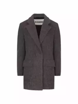 Двубортное пальто Jil Sander, серый